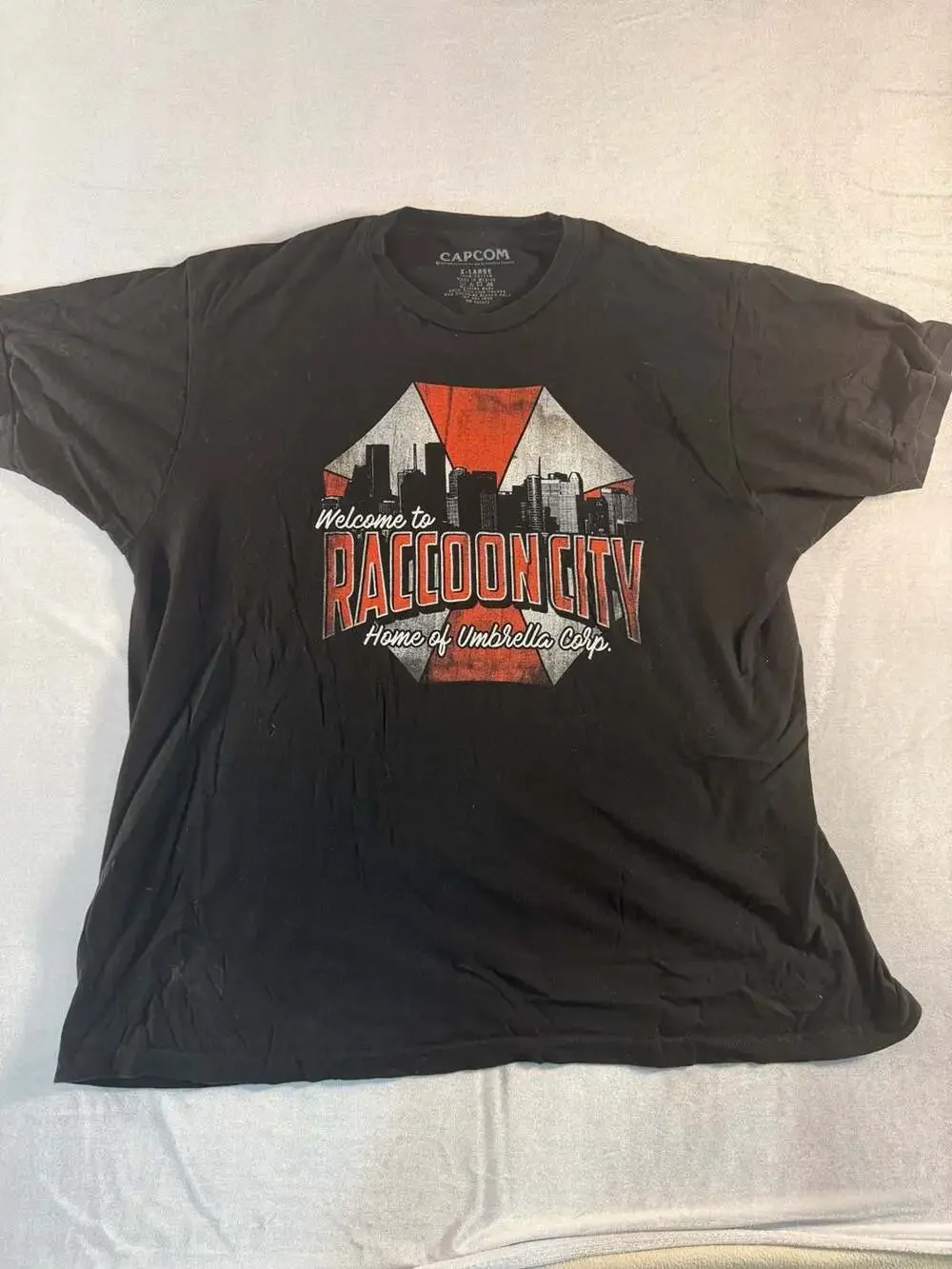 Capcom Resident Evil 'Welcome to Raccoon City Home of Umbrella Corp.' T-Shirt